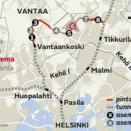 To Luxstudio Karneoli From Helsinki Airport 6 Min, To 27min, Free Parking In Kivistoe Vantaa